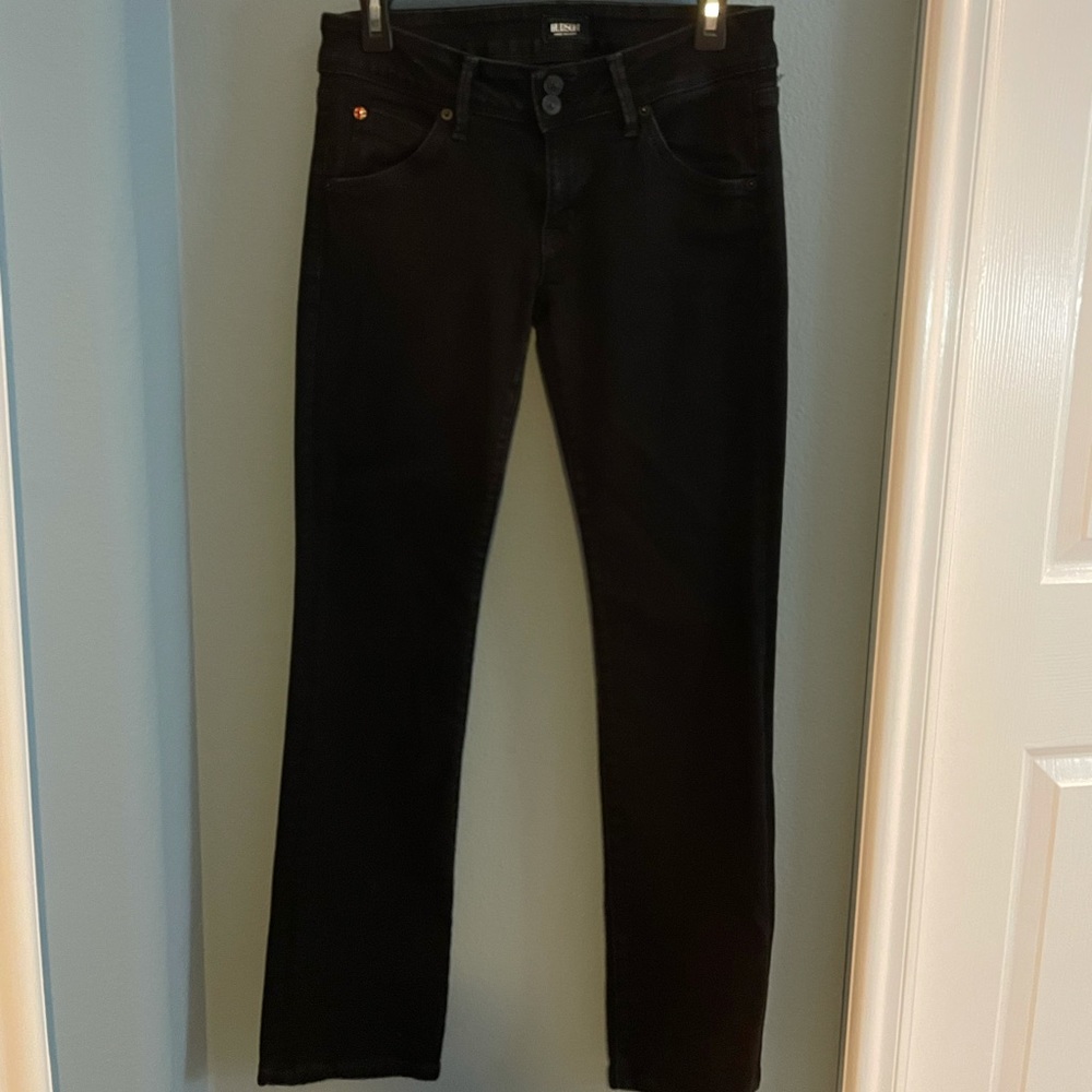 Hudson jeans size 27, black, boot leg